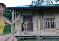 How To Build Build Solid House To Avoid Rainstorms - Wooden House is Nearing Completion