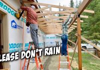 Porch Roof Build - Couple Building Off Grid