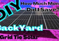 Our DIY Backyard Grid-Tie Solar System Installation Experience | How Much Did We Save On Electric? 1