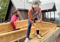 Floor Joists & Building A Block Wall | A-Frame Cabin Addition