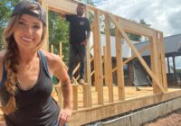 Building The First Walls | A-Frame Cabin Addition