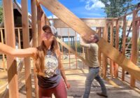 Structural Beam Second Floor + The Storm Hits | A-Frame Cabin Addition