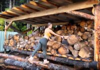 BUILDING a HUGE WOODSHED - 1 YEAR of WOOD | Raw & Unfiltered - SPEARFISHING DEEP for FOOD - EP. 176