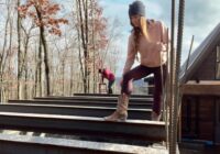 LIFTING STEEL BEAMS ON TOP of Safe Room Walls | A-Frame Cabin Addition