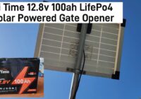 LiTime LifePo4 Battery installed on Solar Automatic Gate Opener