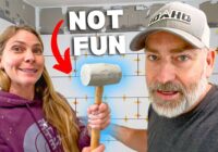 My New LEAST FAVORITE Job | Bathroom Shower WALL TILE Installation