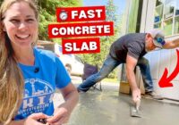 DIY Dirt to Concrete Pad TRANSFORMATION