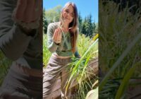 Garlic Scapes… Here’s how I cook them… #alone #food #cooking￼