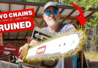 My Chainsaw Didn’t Survive This Log | Cutting Firewood for Winter