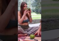 Chocolate pudding fruit!  Green on the outside, black on the inside, really good w/  honey!  ￼#food