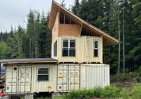 Shipping Container House LIVE - RARE PEEK!  Milling & installing Hemlock floorboards, check them out
